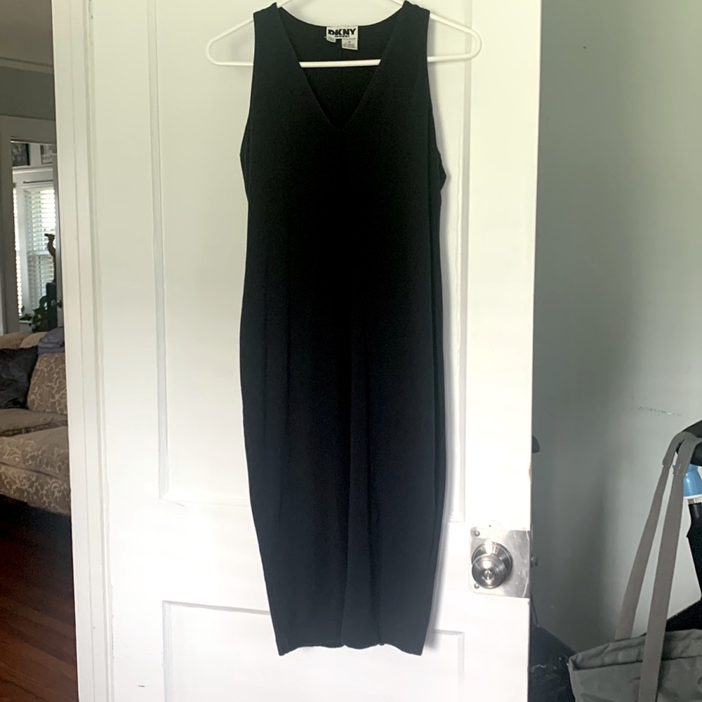 Vintage DKNY Jeans Black Body-Con Dress-Medium